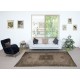 Hand Knotted Turkish Wool Area Rug in Brown. Modern Living Room Rug. Home Gift Rug