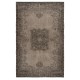 Hand Knotted Turkish Wool Area Rug in Brown. Modern Living Room Rug. Home Gift Rug