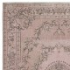 Soft Pink Color Anti-bacterial Wool Area Rug. Hand Knotted Turkish Rug