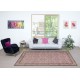 Handmade Flower Design Wool Area Rug. Modern Home Decor Pink Color Rug