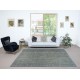 Vintage Handmade Turkish Area Rug redyed in Blue Color for modern interiors