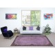 Bohemian Style Hand-knotted Area Rug. Modern Turkish Floor Covering