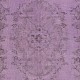 Bohemian Style Hand-knotted Area Rug. Modern Turkish Floor Covering
