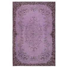 Bohemian Style Hand-knotted Area Rug. Modern Turkish Floor Covering