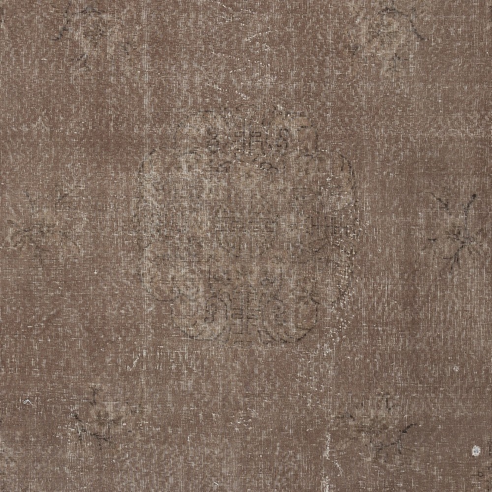 Brown Color Handmade Wool Area Rug from Turkey. Great 4 Modern Interiors