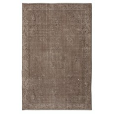 Brown Color Handmade Wool Area Rug from Turkey. Great 4 Modern Interiors