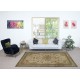 Decorative Vintage Handmade Turkish area Rug in shades of beige, 100% Wool