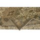 Decorative Vintage Handmade Turkish area Rug in shades of beige, 100% Wool