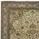 Decorative Vintage Handmade Turkish area Rug in shades of beige, 100% Wool