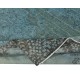 Blue Color Area Rug with Medallion Design. Handmade in Turkey. Modern Living Room Carpet