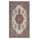 Vintage Handmade Turkish Oushak Rug for Country, Farmhouse and Rustic Decor