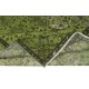 Contemporary Handmade Floral Pattern Turkish Area Rug in Green