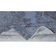 Vintage Handmade Turkish Area Rug dyed in Blue 4 Modern Interiors
