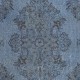 Vintage Handmade Turkish Area Rug dyed in Blue 4 Modern Interiors