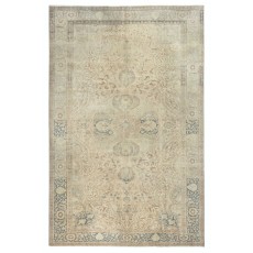 Vintage Hand Knotted Turkish Area Rug for Living Room and Dining Room