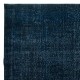 Handmade Navy Blue Area Rug for Living Room, Modern Turkish Carpet for Dining Room