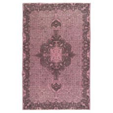 Pink Color Handmade Wool Area Rug from Turkey. Great 4 Modern Interiors