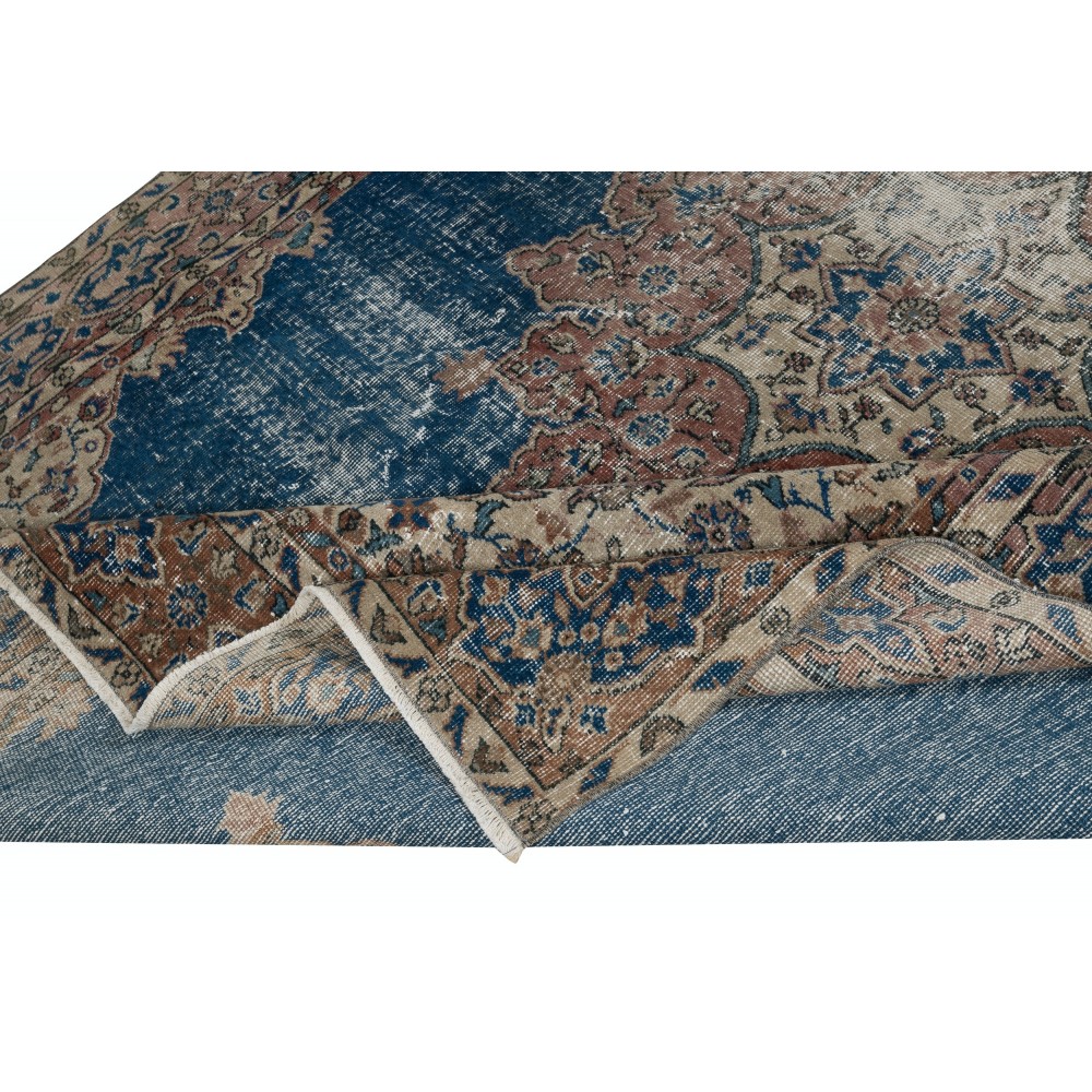 Vintage Handmade Large Area Rug. One of a kind Turkish Carpet