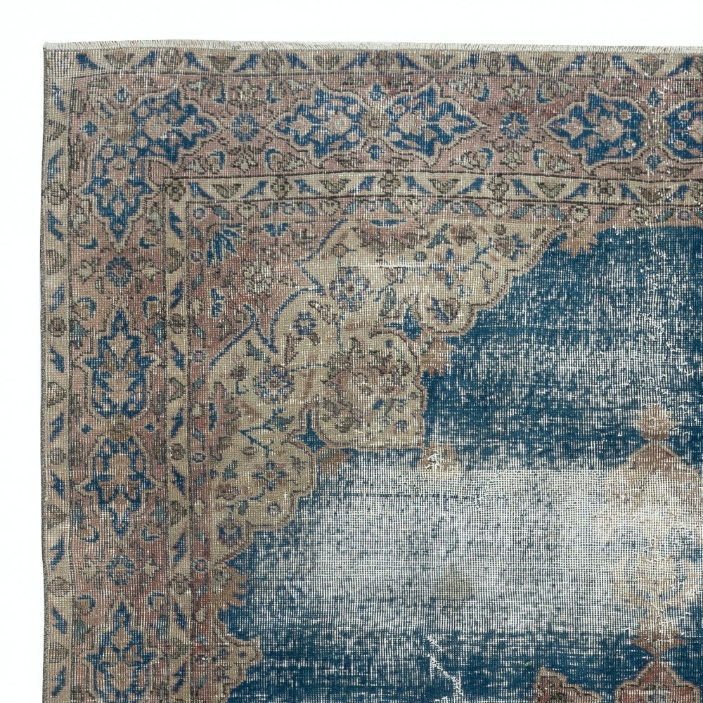 Vintage Handmade Large Area Rug. One of a kind Turkish Carpet