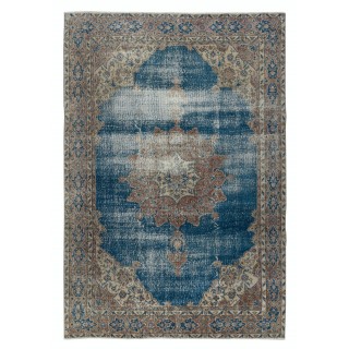 Vintage Handmade Large Area Rug. One of a kind Turkish Carpet