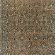 Vintage Handmade Turkish Wool Area Rug with Floral Design