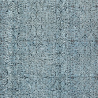 Blue Color Over-Dyed Rug. Handmade Turkish Rug with Floral Design, Modern Home Decoration Blue Color Over-Dyed Rug. Handmade Turkish Rug with Floral Design, Modern Home Decoration