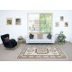 Hand Knotted Vintage Turkish Area Rug in Beige and Brown Color. 100% Wool