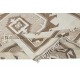 Hand Knotted Vintage Turkish Area Rug in Beige and Brown Color. 100% Wool