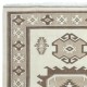 Hand Knotted Vintage Turkish Area Rug in Beige and Brown Color. 100% Wool