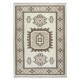 Hand Knotted Vintage Turkish Area Rug in Beige and Brown Color. 100% Wool