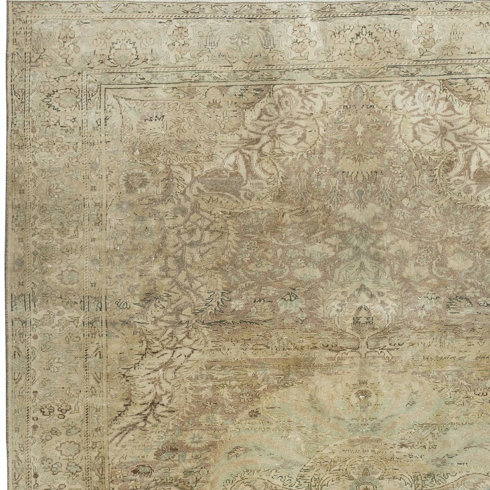 Vintage Handmade Turkish Kayseri Rug, 100% Wool