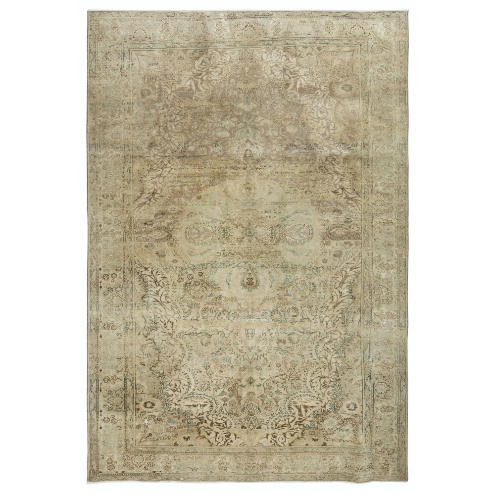 Vintage Handmade Turkish Kayseri Rug, 100% Wool