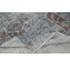 Vintage Handmade Turkish Area Rug redyed in Blue Color for modern interiors