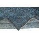 Contemporary Anti-Bacterial Handmade Blue Color Turkish Wool Area Rug with Floral Design