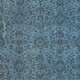Contemporary Anti-Bacterial Handmade Blue Color Turkish Wool Area Rug with Floral Design