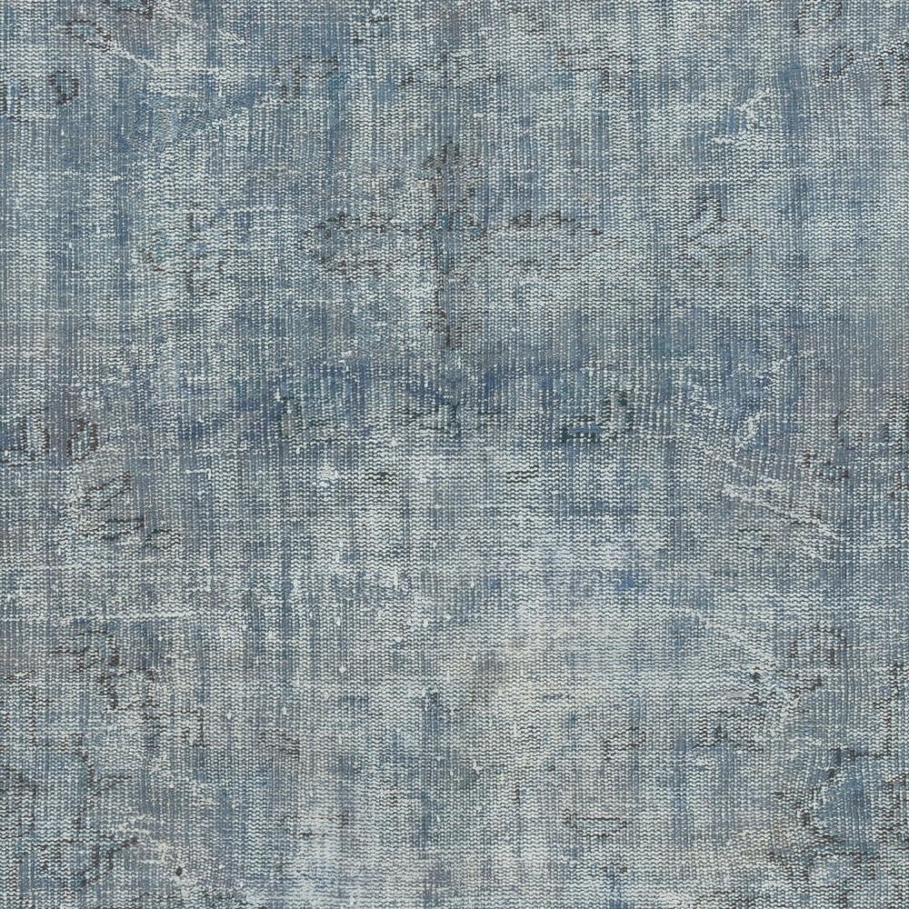 Blue Area Rug for Modern Interiors, Handmade in Turkey