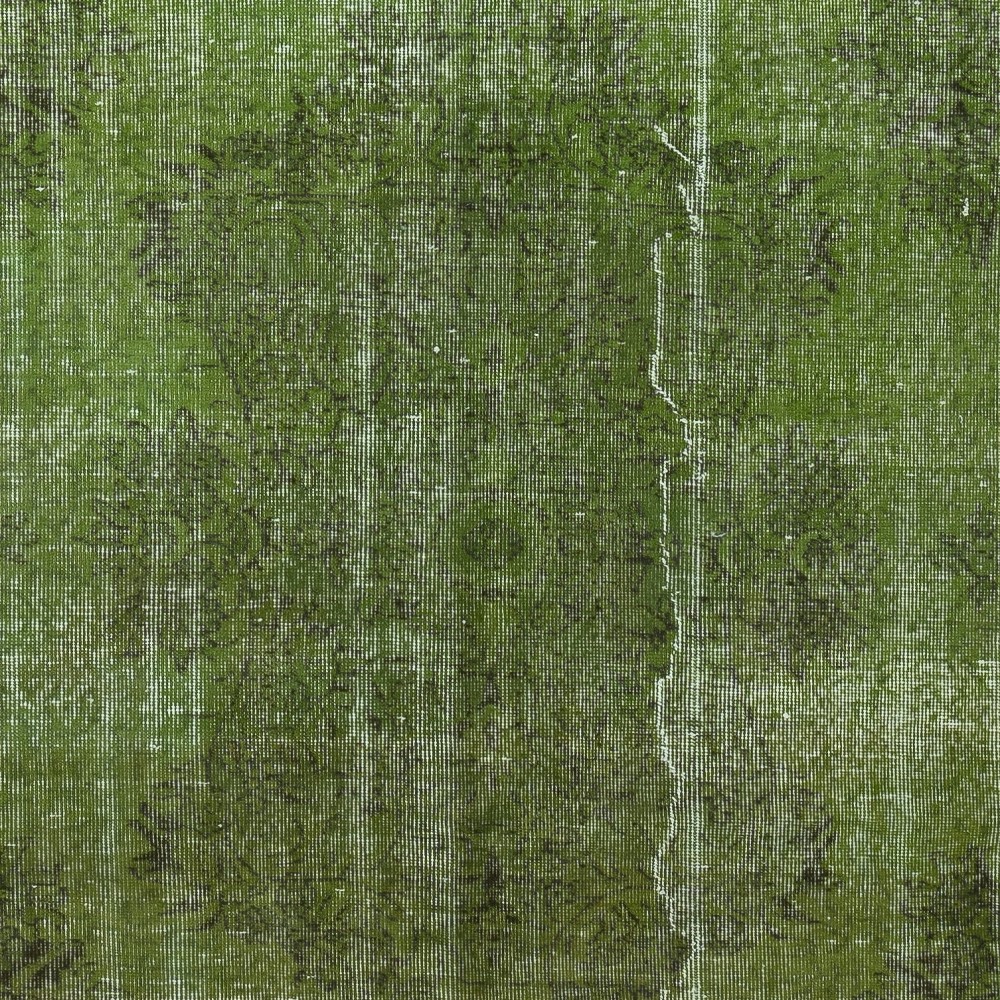 Green Handmade Area Rug for Living Room. Shabby Chic Turkish Carpet for Entrance, Bedroom & Dining Room