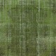 Green Handmade Area Rug for Living Room. Shabby Chic Turkish Carpet for Entrance, Bedroom & Dining Room