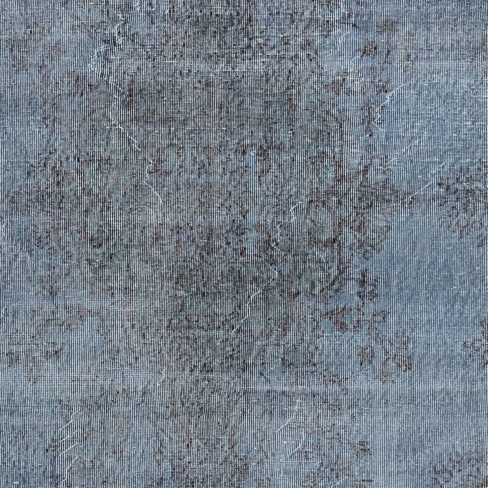 Blue Color Over-Dyed Rug. Handmade Turkish Rug. Modern Home Decor