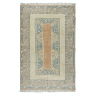 Vintage Milas (Melas) Rug. 100% Wool. Handmade Turkish Carpet for Farmhouse & Rustic Decor