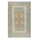 Vintage Milas (Melas) Rug. 100% Wool. Handmade Turkish Carpet for Farmhouse & Rustic Decor