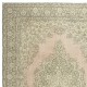 One-of-a-pair Vintage Area Rug with Medallion Design. Handmade Turkish Carpet