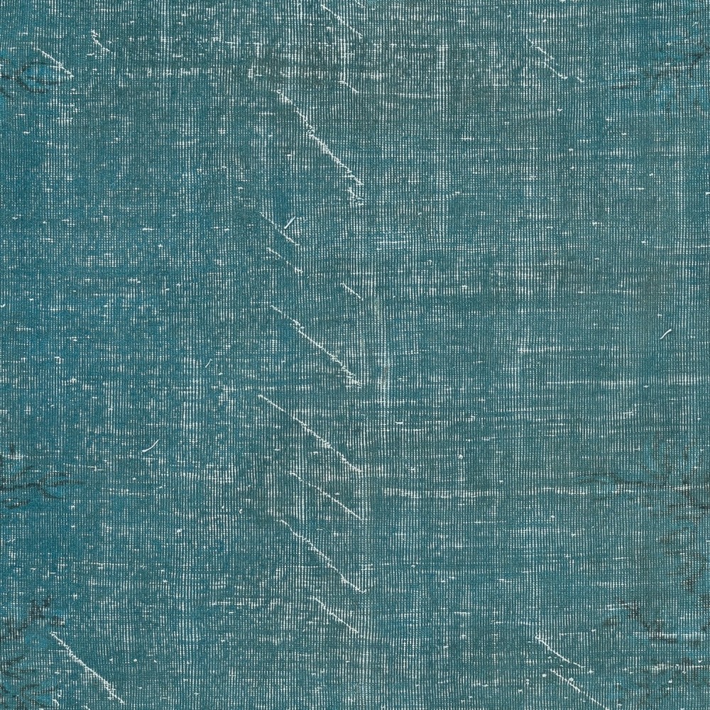 Teal Blue Area Rug for Modern Interiors, Handmade in Turkey