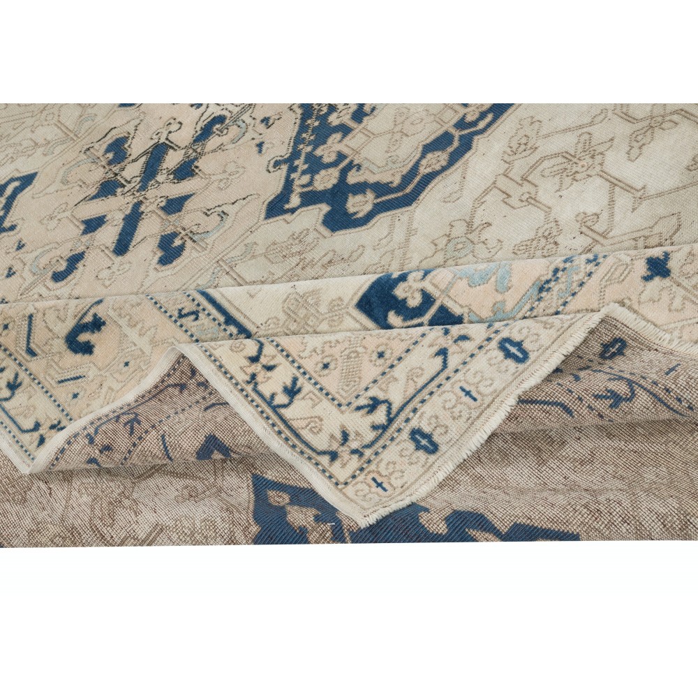Decorative Vintage Handmade Turkish Area Rug, 100% Wool