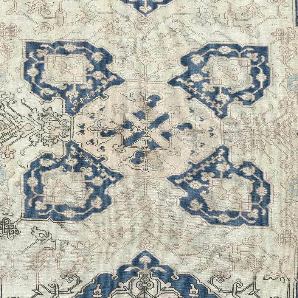 Decorative Vintage Handmade Turkish Area Rug, 100% Wool
