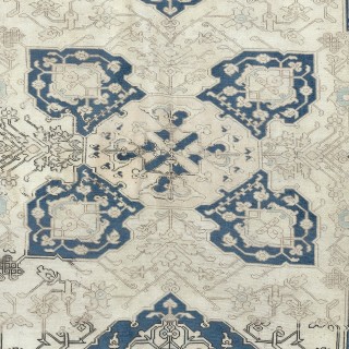 Decorative Vintage Handmade Turkish Area Rug, 100% Wool