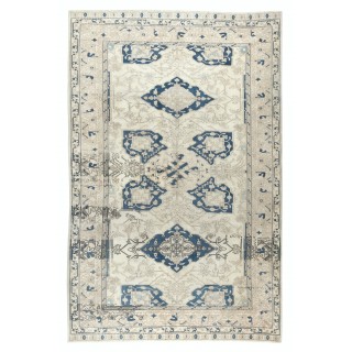 Decorative Vintage Handmade Turkish Area Rug, 100% Wool