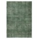 Contemporary Handmade Low Pile Turkish Wool Area Rug in Green Color