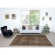 Modern Brown Color Over-Dyed Rug. Handmade Turkish Area Rug. Bohemian Home Decor