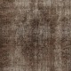 Modern Brown Color Over-Dyed Rug. Handmade Turkish Area Rug. Bohemian Home Decor